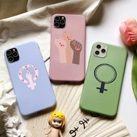 feminist girls gang woman soft silicone phone case for iphone 13 11 12 pro max xs xr 8 7 6 6s plus cover coque