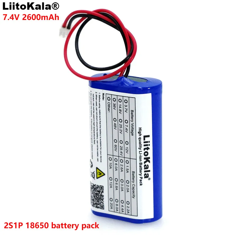 LiitoKala литиевая батарея 18650 7 2 В/7 4 В/8 В 2600 мА аккумуляторная Мегафон защитная плата