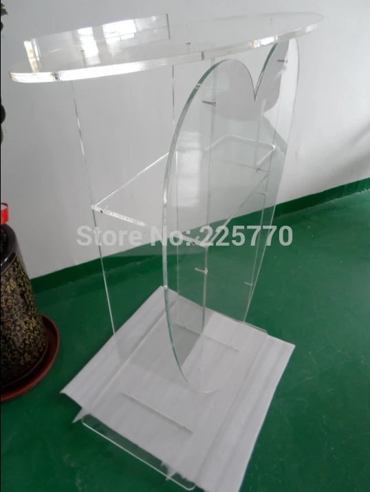 church acrylic podium/Acrylic heart-shaped lectern Acrylic Church Lectern Perspex Heart shaped | Мебель