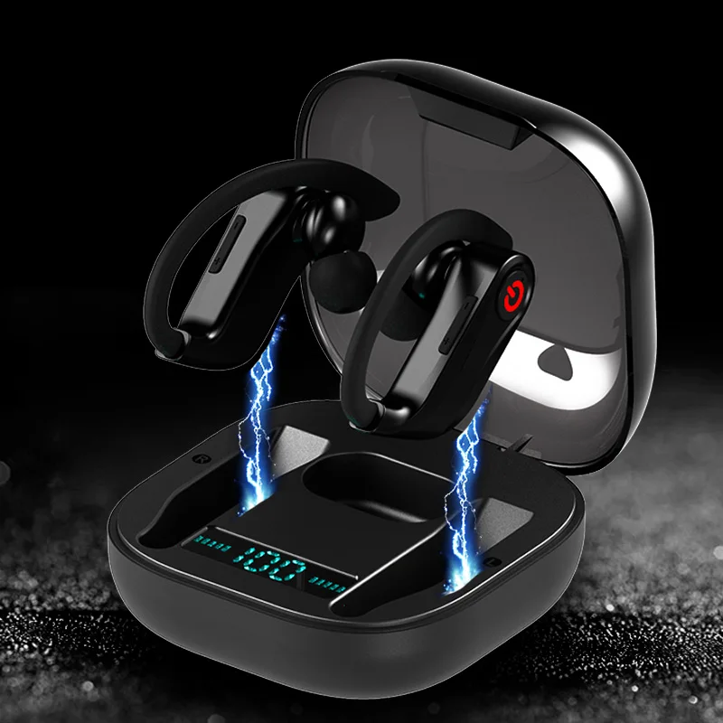 Q62 наушники вкладыши TWS Bluetooth V5.0 True Беспроводной Ушные крючки для наушников стерео