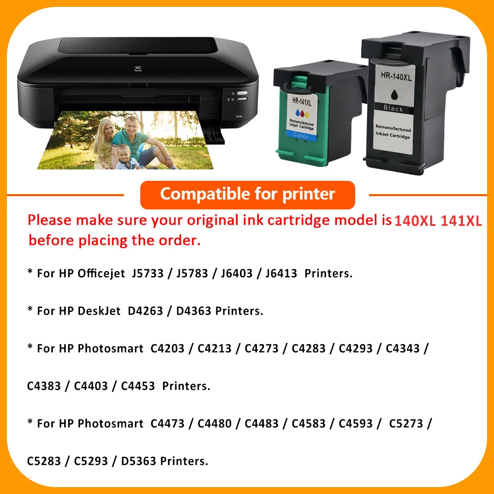 Цветной чернильный картридж SZX 141XL совместим с HP141XL CB337HE для Photosmart C4283 C5283 C4213 C4293 C4383
