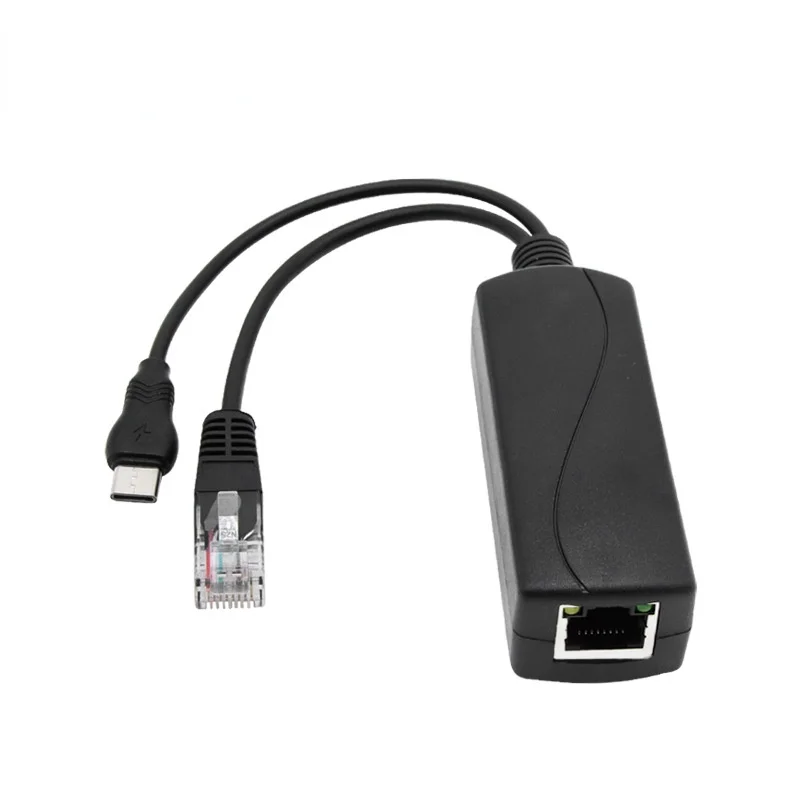 Разветвитель POE 5 в USb Tpye-C питание от сети Ethernet 48 В до стандартный разъем Micro USB для