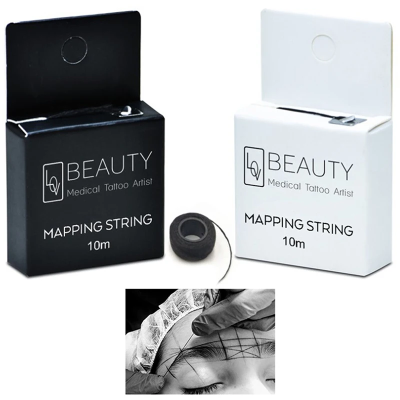 

Pre-Inked Brow Mapping Strings Pigment String For Microblading PMU Accessories Brow Mapping Thread For Eyebrow Permanent Makeup