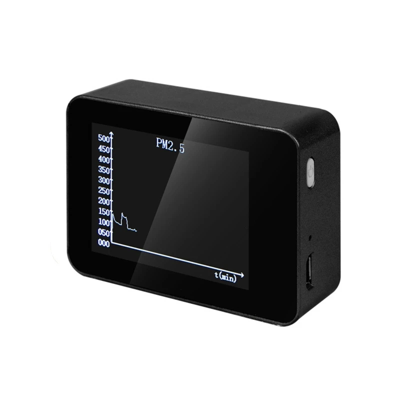 

Portable Indoor Air Quality PM1.0 PM10 Detector Backlight Color Alarm Real Time Data Accurate Tester for Home Bedroom