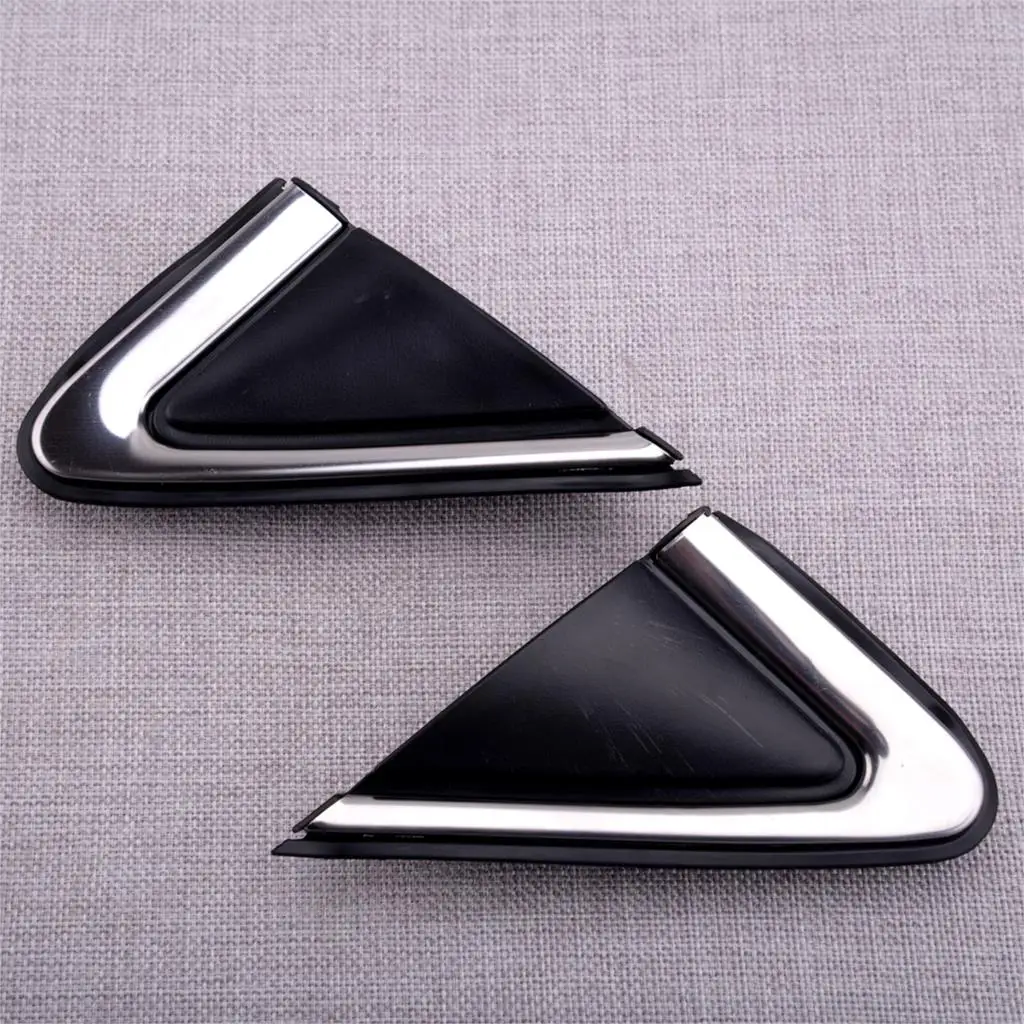 

CITALL 1 Pair Left & Right Side Rearview Mirror Triangle Plate Trim Fit For Nissan Sentra 2013 2014 2015 Car Decoration