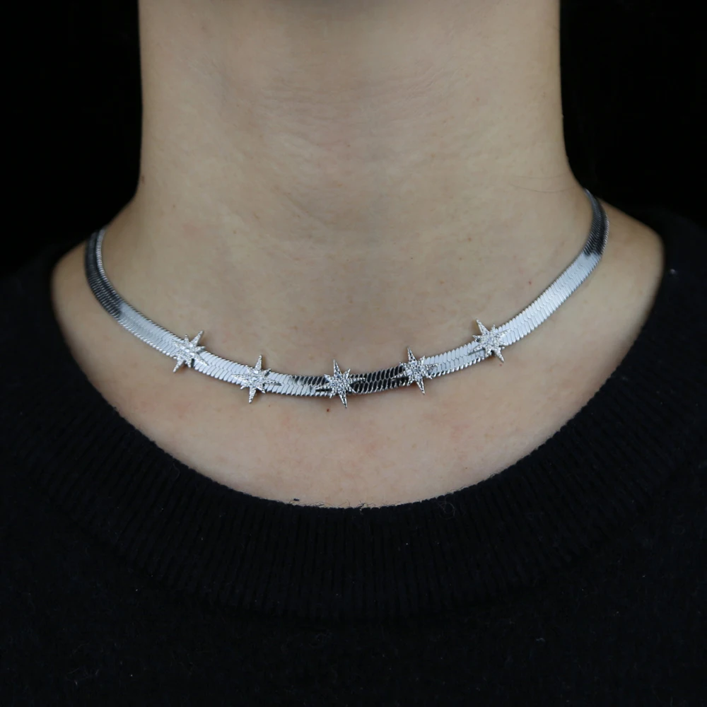 Новое поступление высокое качество позолоченная Цепочка чокер с подвеской в