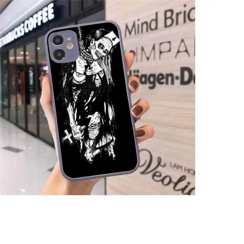 

Japanese horror comic Tomie Phone Case Matte Transparent for iPhone 7 8 11 12 s mini pro X XS XR MAX Plus cover funda