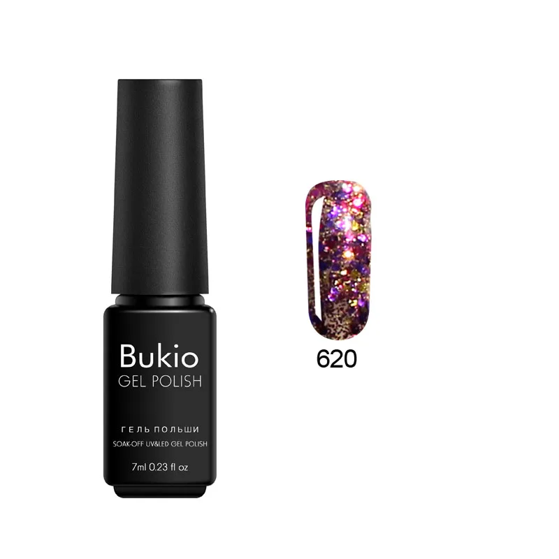 Bukio грунтовка для ногтей 3D Diamond 7 мл набор гель-лаков полуперманентные эмали УФ светодиодная лампа все для маникюра - Цвет: 620