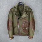 XW большой размер США супер качество теплая Натуральная Овечья Кожа Мужская зимняя меховая куртка из овчины