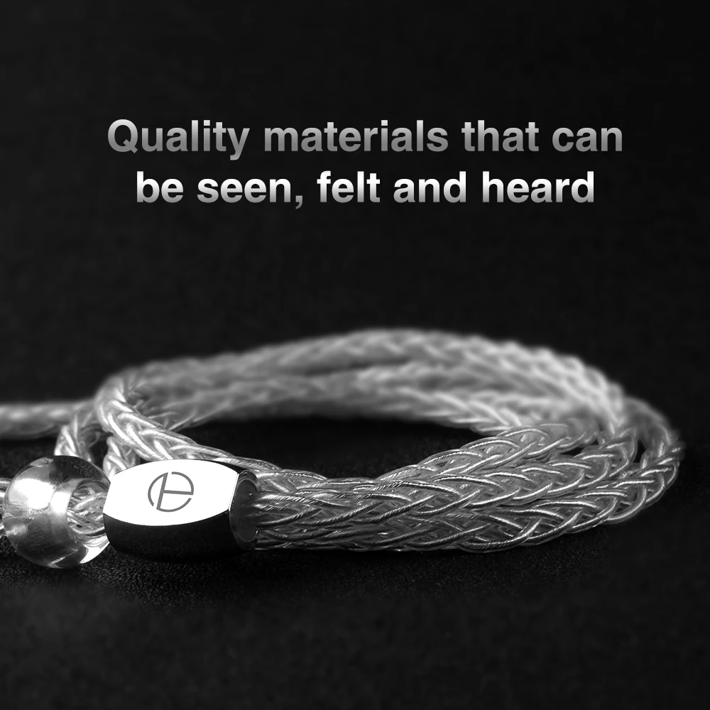 

Newest TRN T3S 8 core silver cable Upgrade Earphone Cable 3.5/2.5mm 2Pin 0.75Connector For TRN VX BA8 V90 C PIN