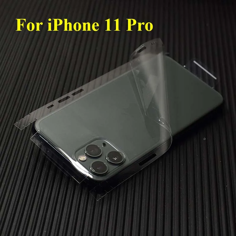 For iPhone 11 Pro Для Apple iPhone 11 Pro X Xs Max Xr 8 7 полное покрытие Защитная Наклейка прочная чистая прозрачная задняя сторона защитная пленка - Цвет: For iPhone 11 Pro