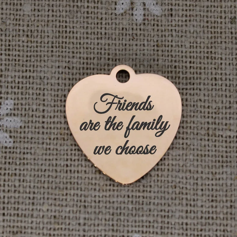 Подвески для друзей из нержавеющей стали с зеркальной поверхностью высокой