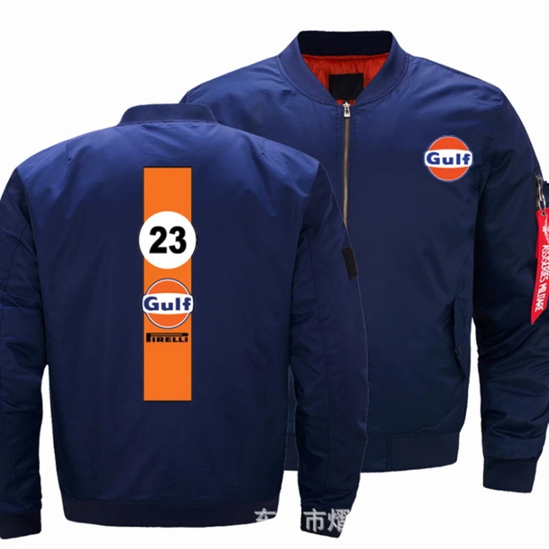 

2021 NEW Flight Flying Jacket Winter thicken Warm Zipper Men Jackets GULF Men's Casual Coa