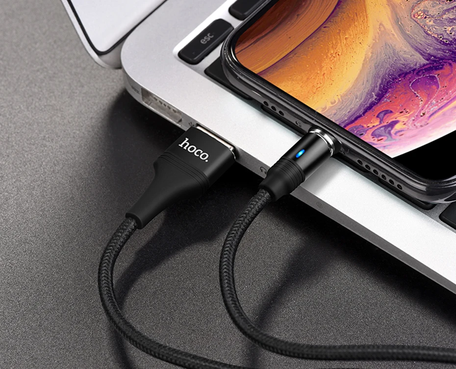 HOCO Магнитный кабель для iPhone XS Max X 7 5 6 Plus телефоны Быстрая зарядка USB кабель для iPhone 11 Pro Кабель зарядного устройства