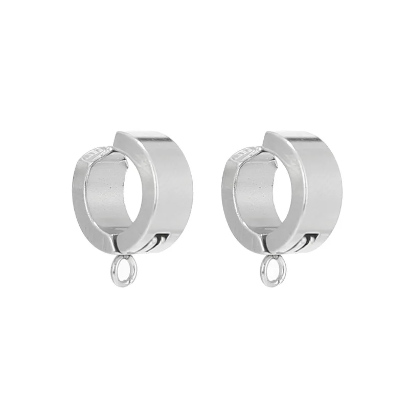 10 шт. серьги-кольца из нержавеющей стали