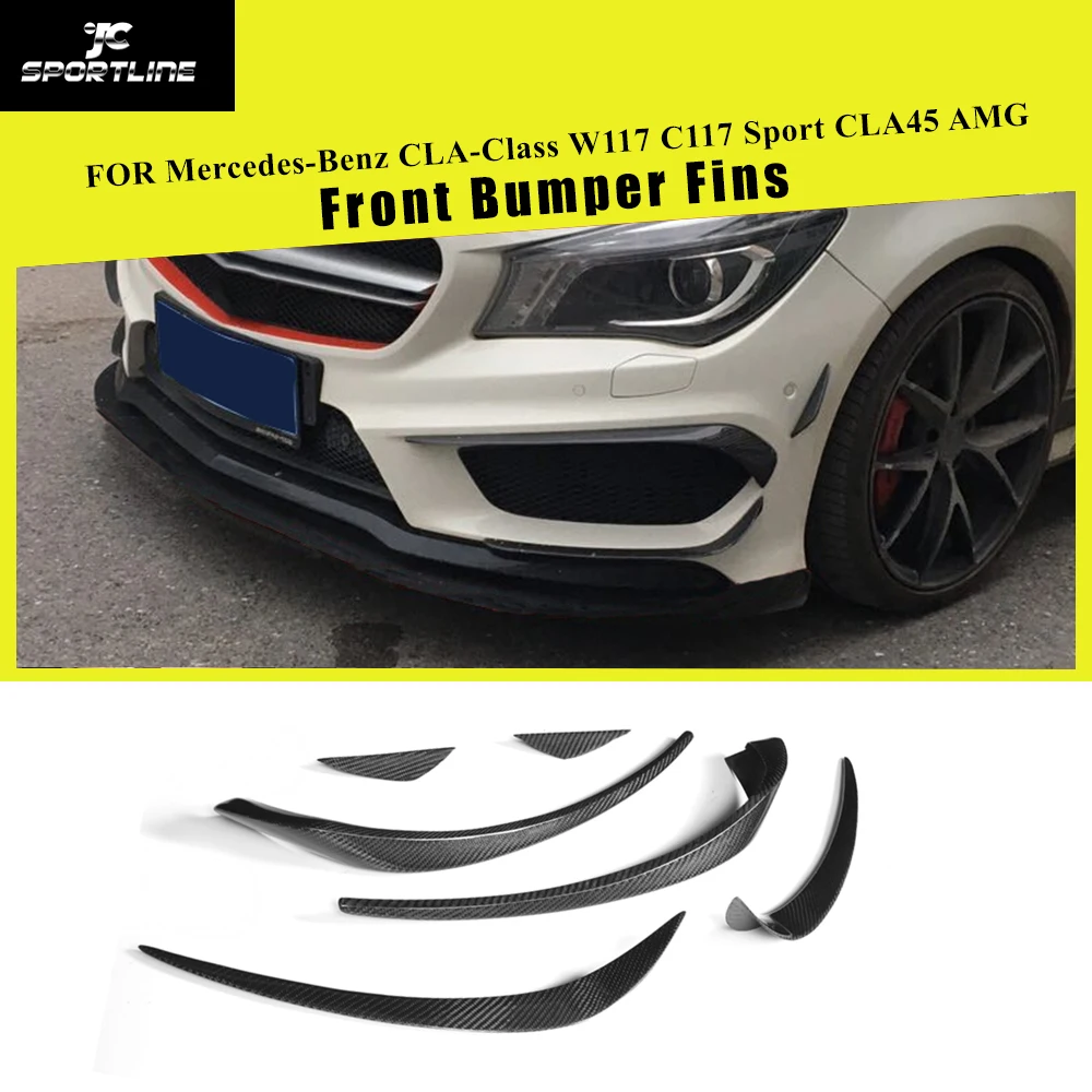 Отделка переднего бампера из углеродного волокна для Mercedes Benz CLA-Class C117 CLA250 CLA260 CLA45