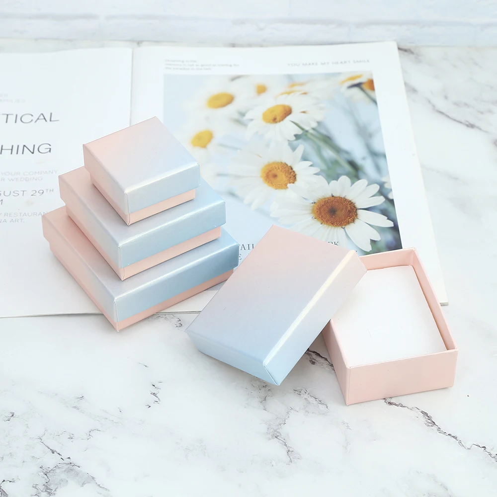 Маленькие бумажные сумки из роскошного картона для упаковки ювелирных изделий (серьги, кольца, ожерелья) в стильном дизайне для вечеринки, свадьбы, Рождества - Подарочная коробка на.