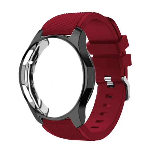 Чехол и защитный ремешок силиконовый для Samsung Galaxy watch 46 мм/42 мм Gear S3 Frontier band