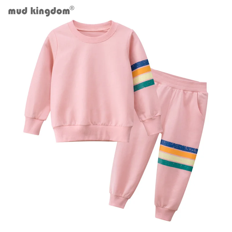 

Детский спортивный костюм с длинным рукавом, в радужную полоску