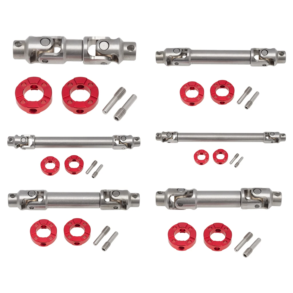 

Stainless Steel Flange Head Drive Shaft for SCX10 D90 1/14 RC Tractor Rock Crawler Climbing Car Modified Vehicle