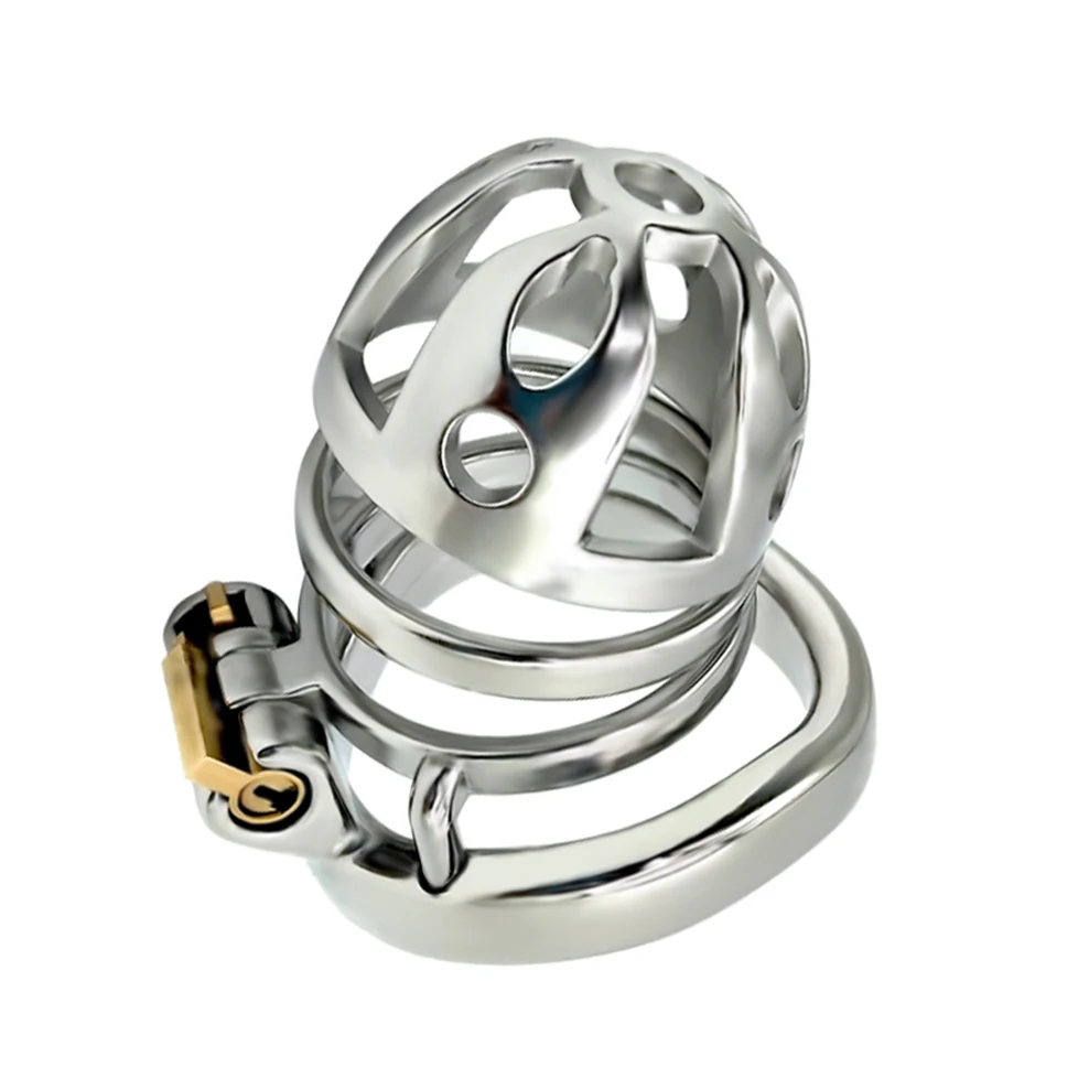 2021 клетка для пениса из нержавеющей стали мужской замок целомудрия с ключом