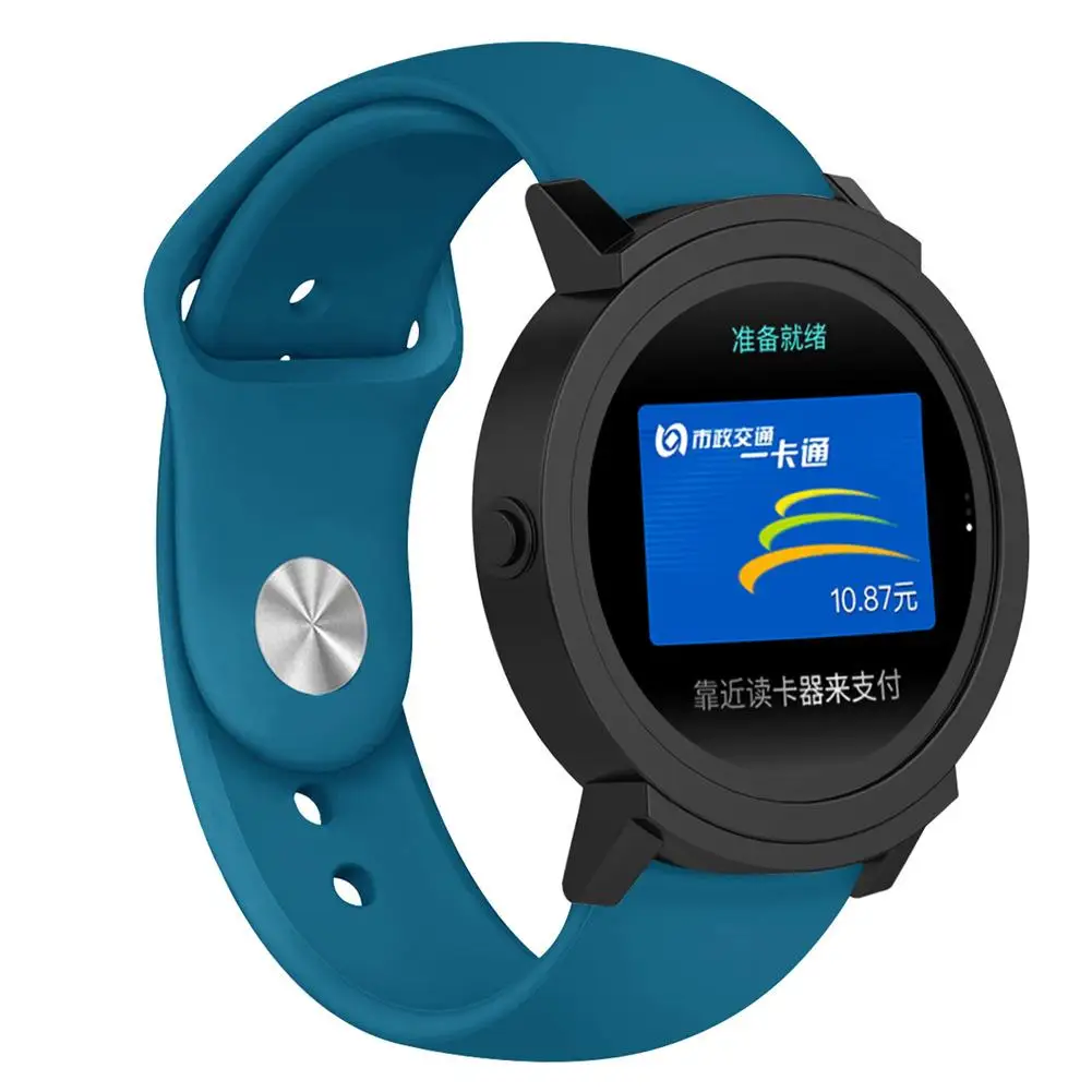 Цветной мягкий силиконовый браслет 20 мм ремешок для часов TicWatch E 2 сменный