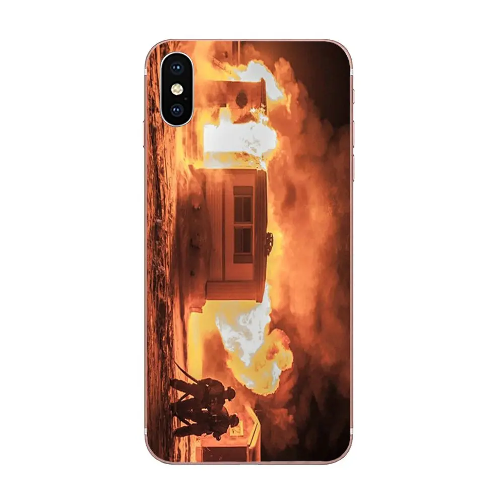 Чехол для телефона из мягкого ТПУ с рисунком ЕМТ пожарным огнем