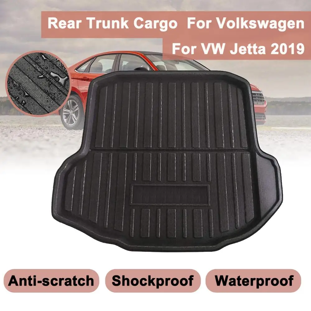 

for VW Jetta 2019 Car Cargo Liner Trunk Mat Boot for VolkswagenTray Rear Trunk Cover Floor Carpet Kick Pad Mat Matt Mat