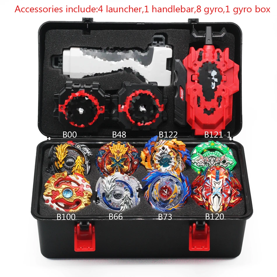 Beyblade Burst игрушка B150 B149 B148 металлический Funsion Bayblade набор коробка для хранения с ручкой пусковая пластиковая коробка игрушки для детей - Цвет: B1