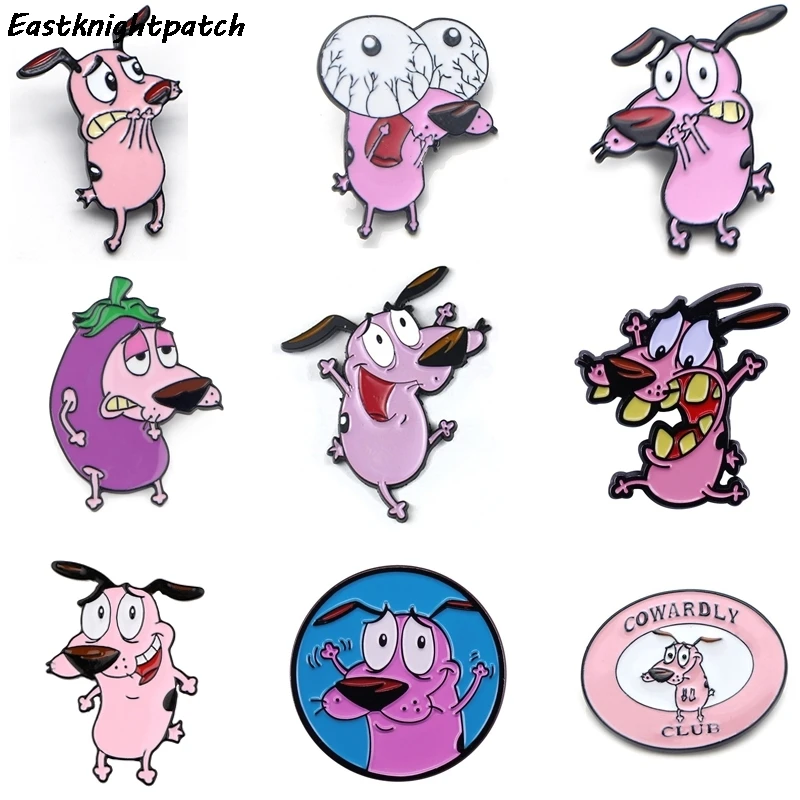 

12 шт./лот E3207 Мультяшные Милые Собака металлические эмалированные булавки и броши для женщин мужчин заколка на лацкан рюкзак шляпа значок де...