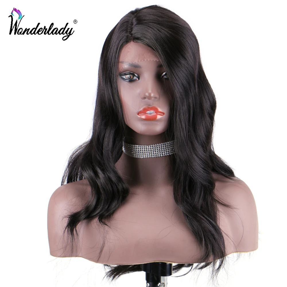 Парик WonderLady с волнистыми волосами для чернокожих женщин термостойкий