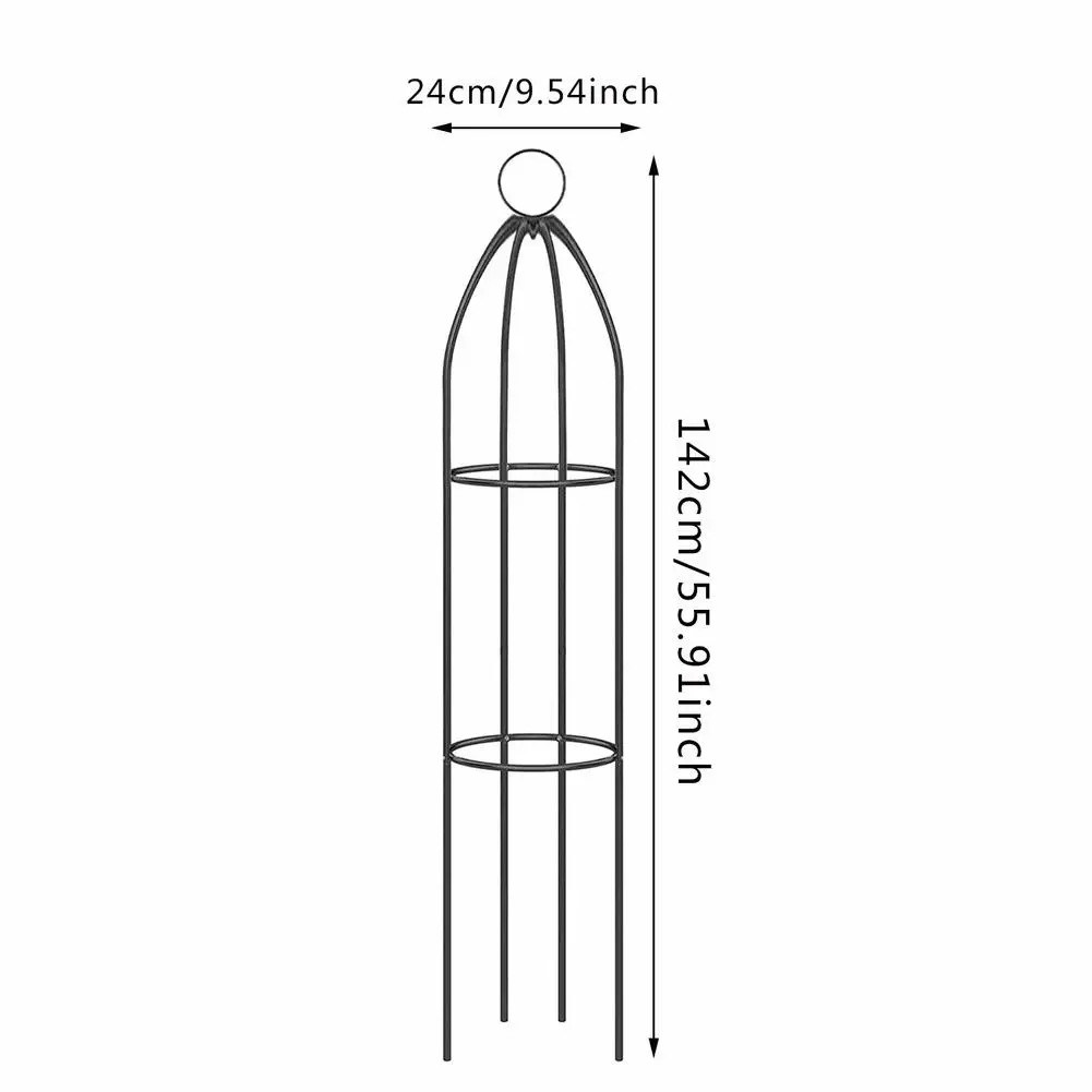 

Garden Trellis Obelisk Plant Steel Frame For Climbing Plant Vines Home Potted Outdoor Wrought Iron Flower Stand Gardening Tools