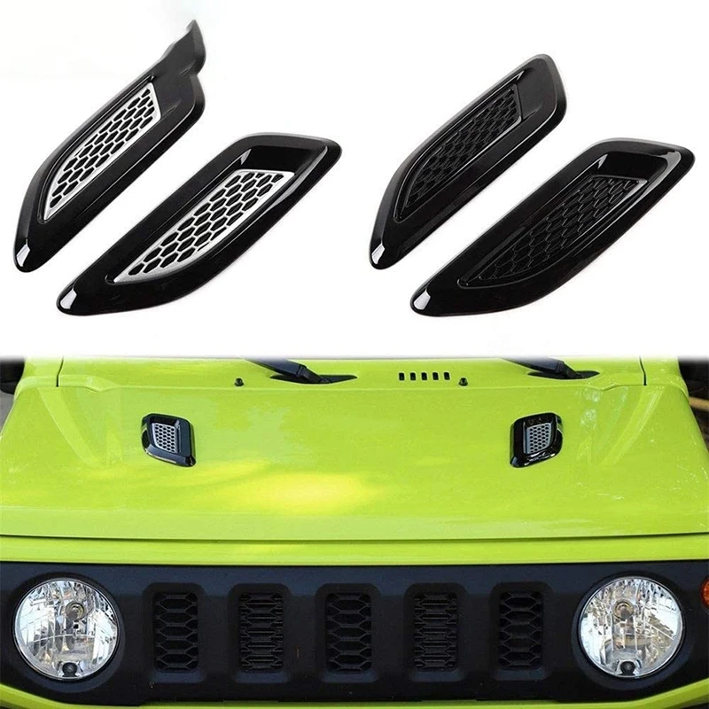 

Car Front Hood Air Vent Fender Outlet Decoration Cover for Suzuki Jimny 2019 2020 Exterior Accessories