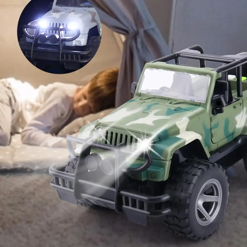 Simulation Off-Road Military Friction Power Toy Car with Lights Sounds Kids Early Education Gift | Игрушки и хобби