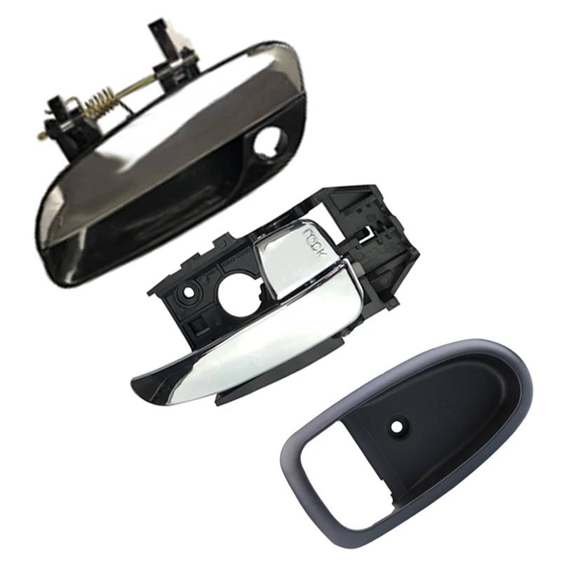 

Хромированная внешняя дверная ручка для Hyundai Elantra 2001 2002 2003 2004 2005 2006, внутренняя дверная ручка, декоративная рамка для панели