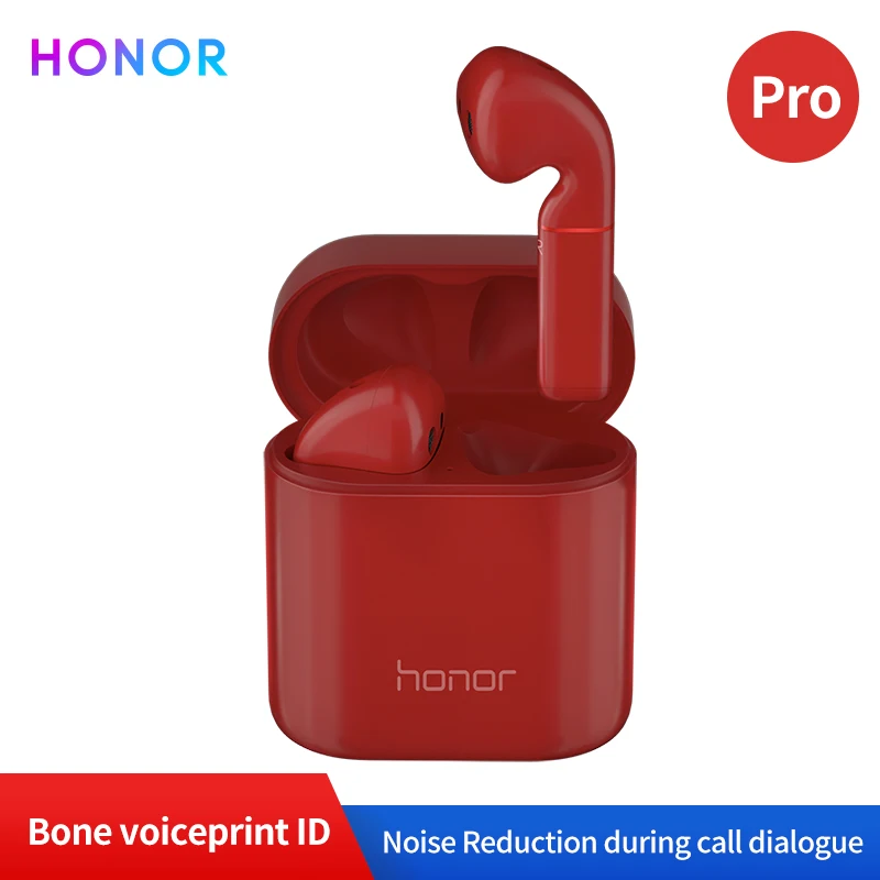 Honor Flypods Pro Bluetooth беспроводные наушники Hi-Fi динамическая музыка водонепроницаемый IP54 ID функция костной голосовой печати с зарядным устройством