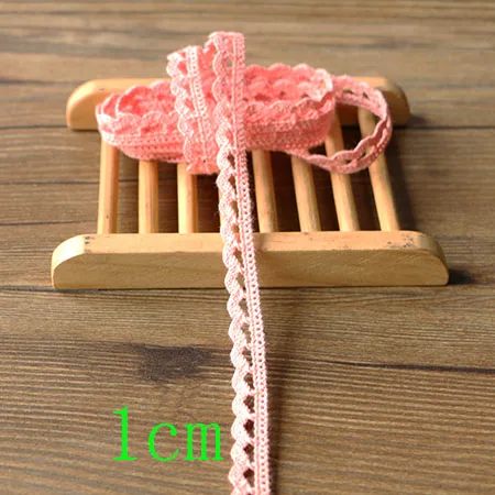 1CM 1yard 1 ярдов Высокое качество Чистый хлопок кружево шитье Домашняя одежда аксессуары DIY Материал свадебное украшение - Цвет: 1CM 1yard