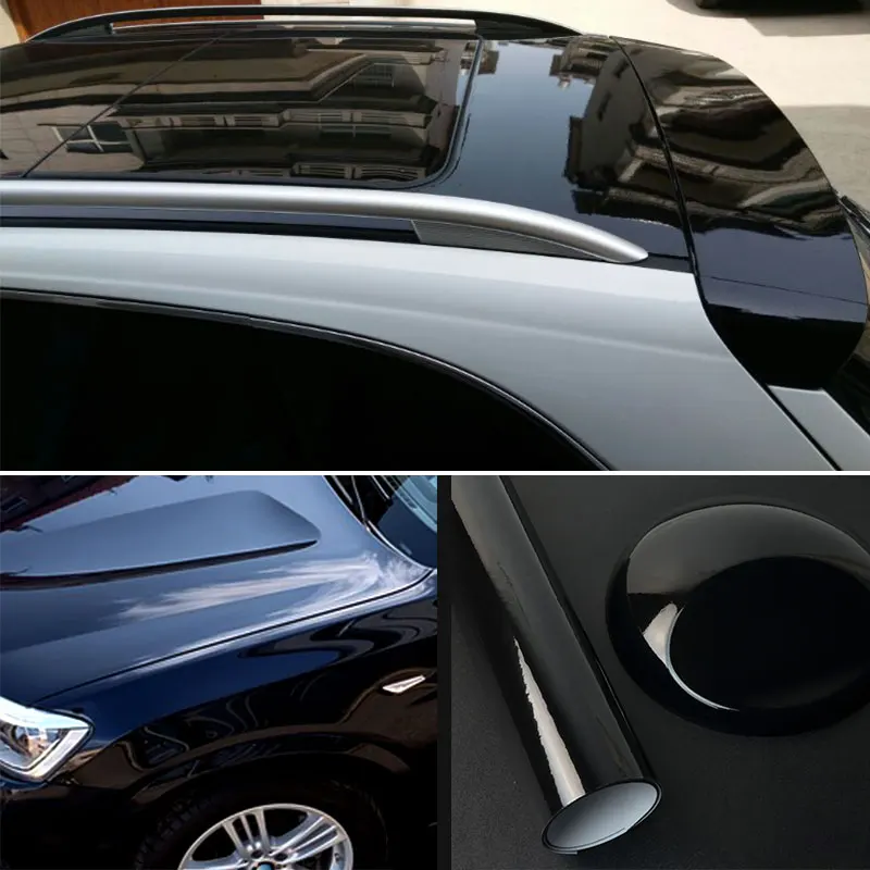 Машинная краска Защита 50x152 см глянцевая черная виниловой пленки внешний вид