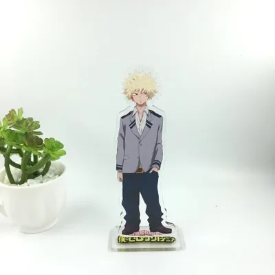 10 Аниме My Hero Academy брелок Midoriya Izuku Ochaco Uraraka Bakugou Katsuki Todoroki Shoto Милый Забавный акриловый брелок для ключей - Цвет: 10