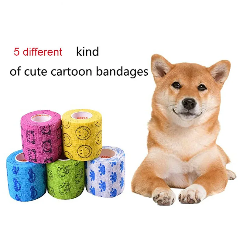 Одноразовая самоклеящаяся эластичная бандажная мультяшная дышащая Нетканая