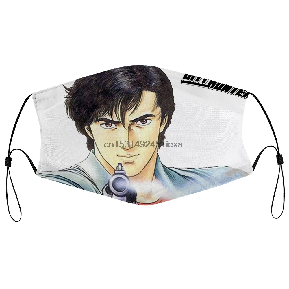 Пылезащитная маска с фильтром Ryo saeba city hunter classic anime манга японский белый чехол для