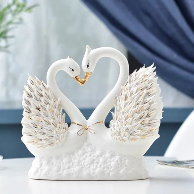 2021 керамические Лебеди в европейском стиле для пар Красивые Животные поделки
