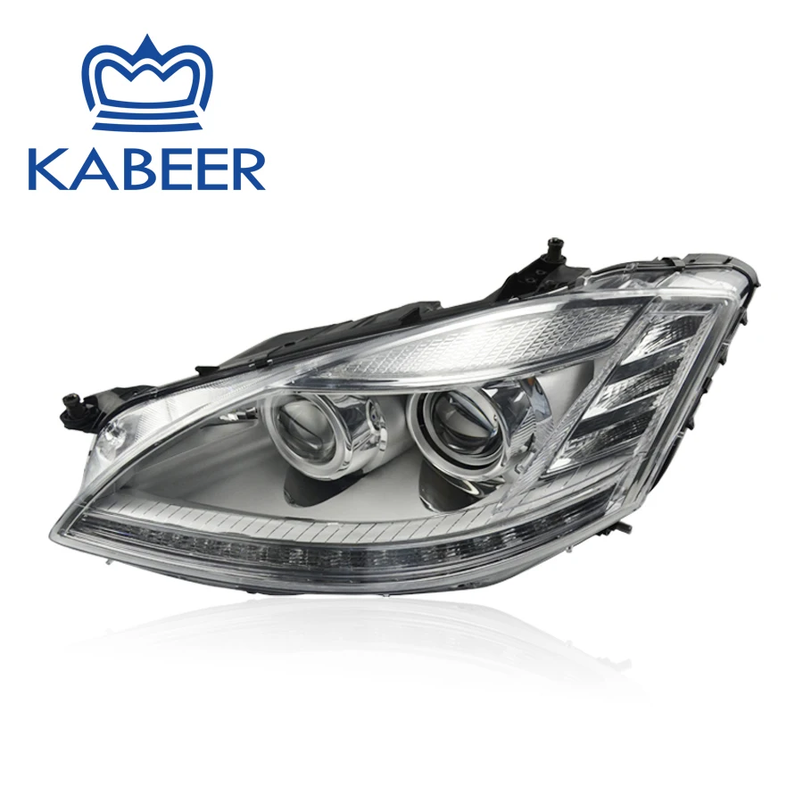 Налобный фонарь в сборе подходит для Mercedes-Bens W221 2006-2008 Полный Plug& Play старый Переделанный в 2012 стиль модифицированная версия