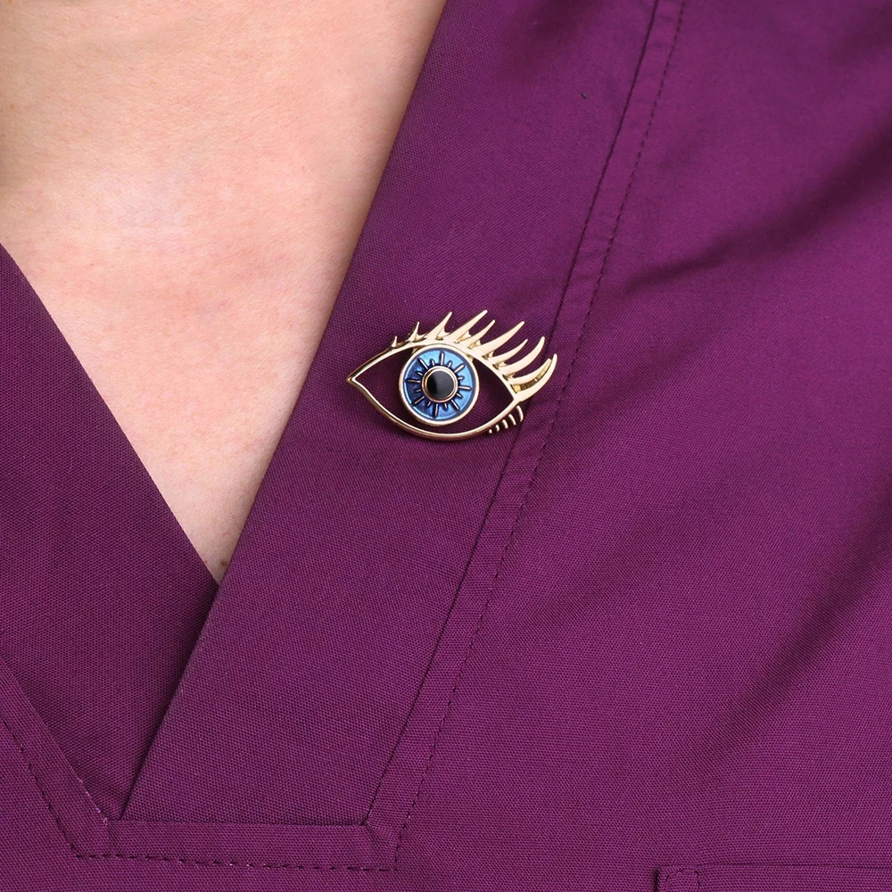 Hanreshe медицинская брошь для глаз значок булавки на лацканы ювелирные изделия