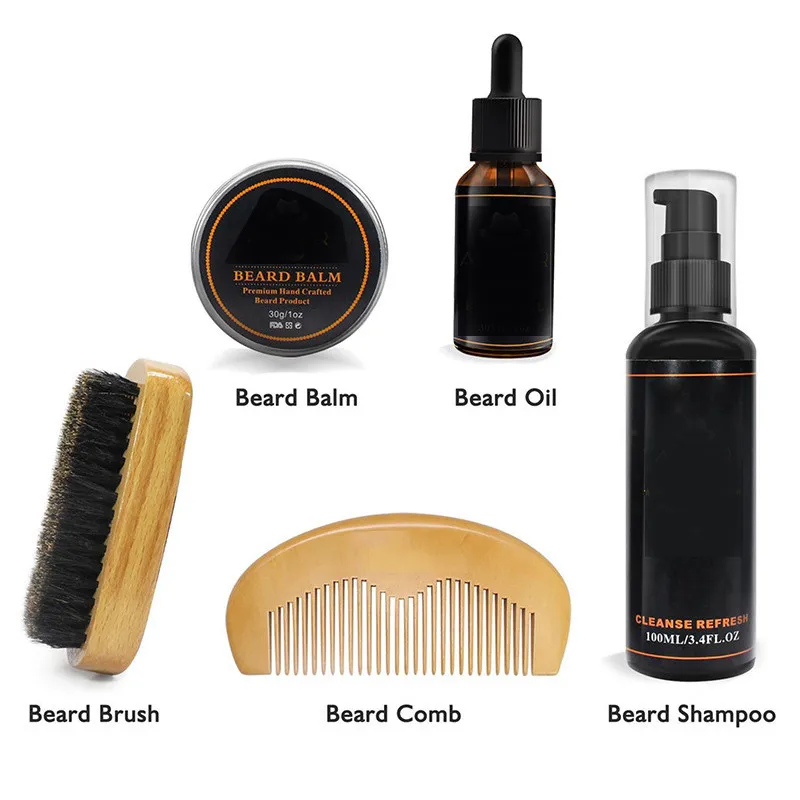 Набор для ухода за бородой мужчин набор укладки из пяти предметов паста шаблон