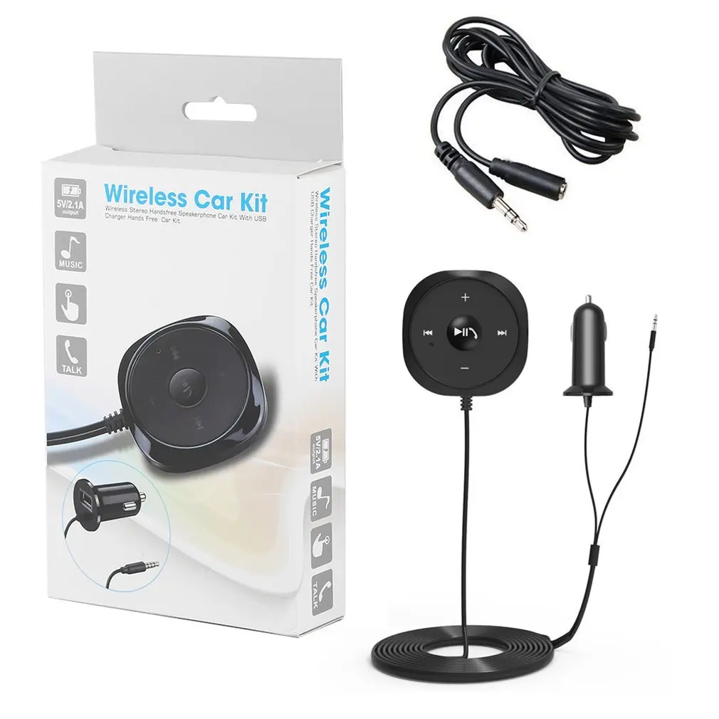 

USB2.0 беспроводной автомобильный комплект адаптера громкой связи автомобильный аудио приемник со встроенным микрофоном музыкальный контро...