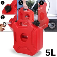 5l jerry can gas diesel petrol fuel tank oil container red car motorcycle spare petrol oil tank backup fuel jugs with lockkey