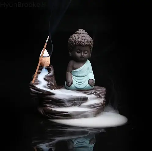 Бутиковый домашний декор Zen Monk Buddha керамическая курильница Yixing ароматический