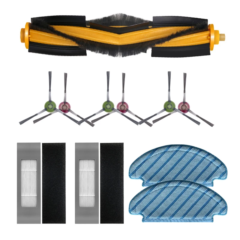 

Насадка на швабру для уборки из боковая щетка HEPA фильтр основной Щетки Для Ecovacs DEEBOT OZMO T8 Робот Запчасти для пылесоса