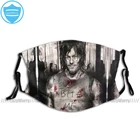 Маска для лица The Walking Dead Mouth, модная маска для лица с 2 фильтрами, красивая маска для взрослых
